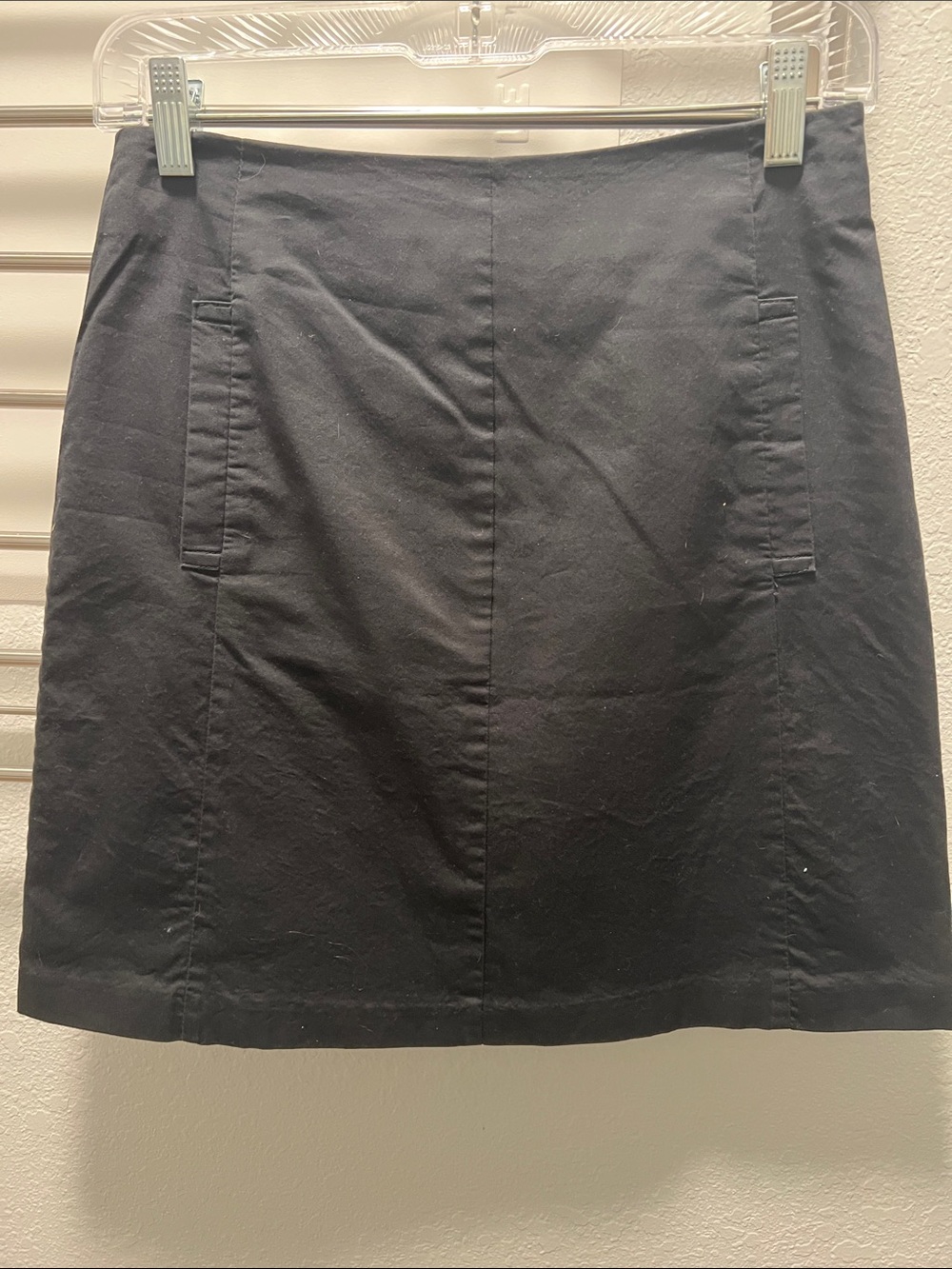 The Limited Black A-Line Skirt with Front Seam Details